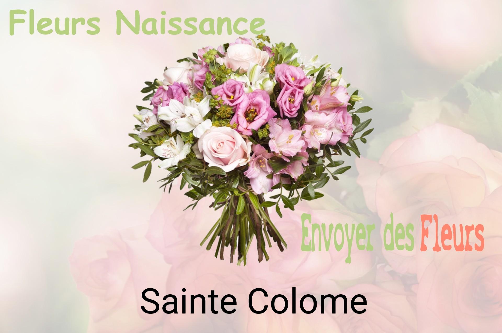 Bouquet de fleurs de naissance livré à Sainte-Colome